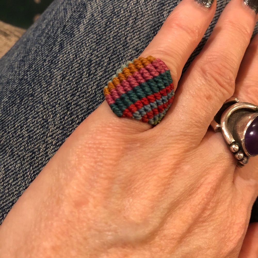 Unique Needlepoint Ring - image 2